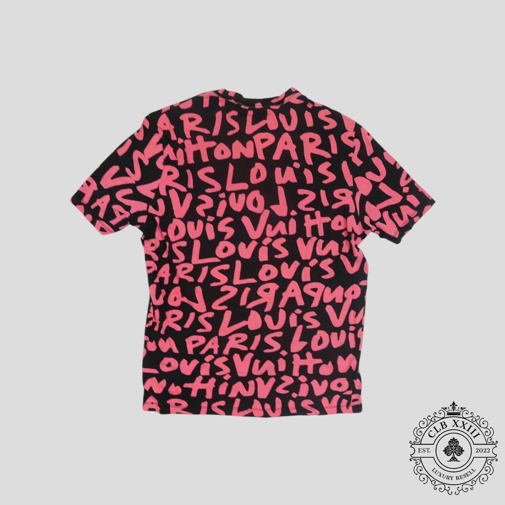 Louis Vuitton Stephen Sprouse Graffiti Tee in Black/Pink