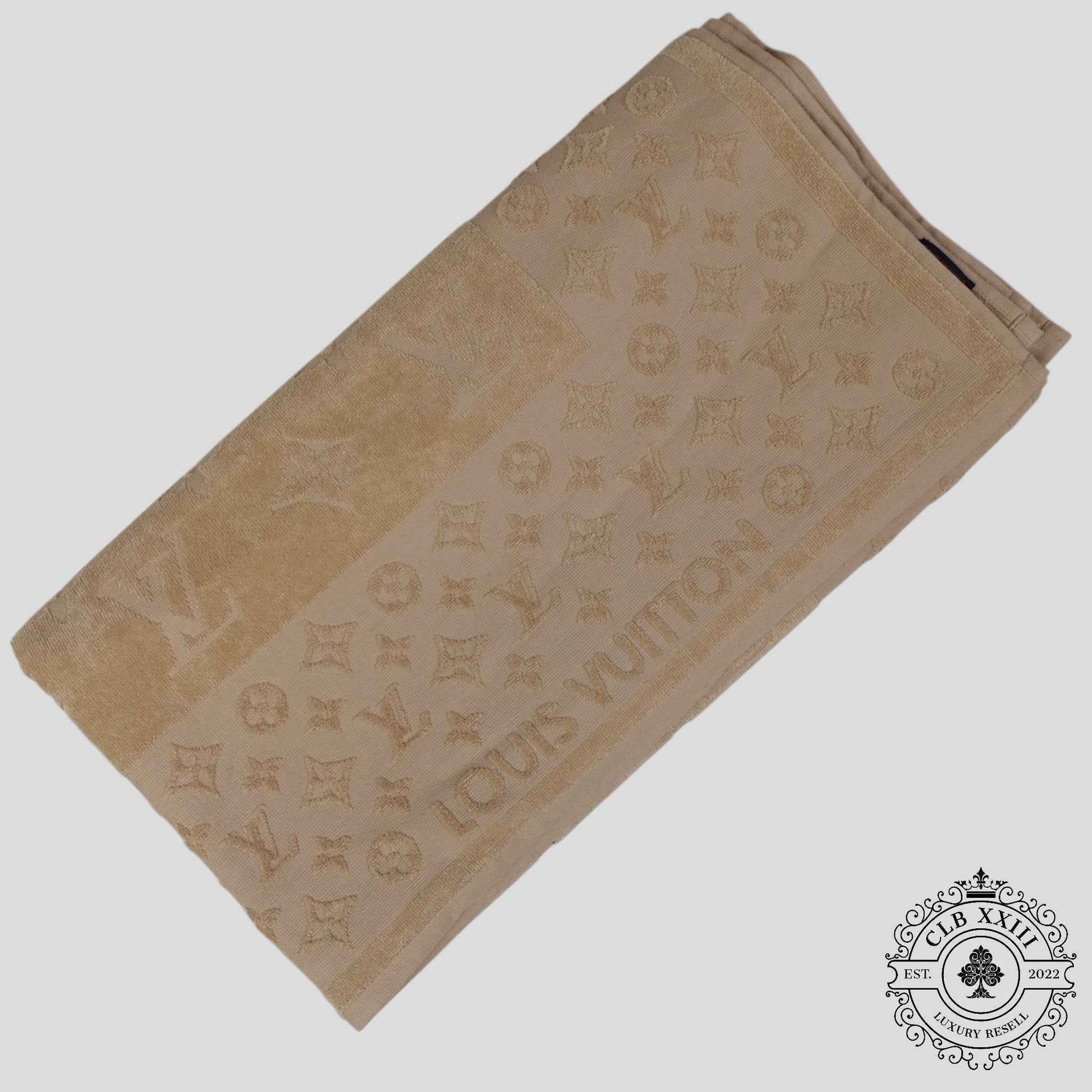 Louis Vuitton Monogram Beach Towel in Beige