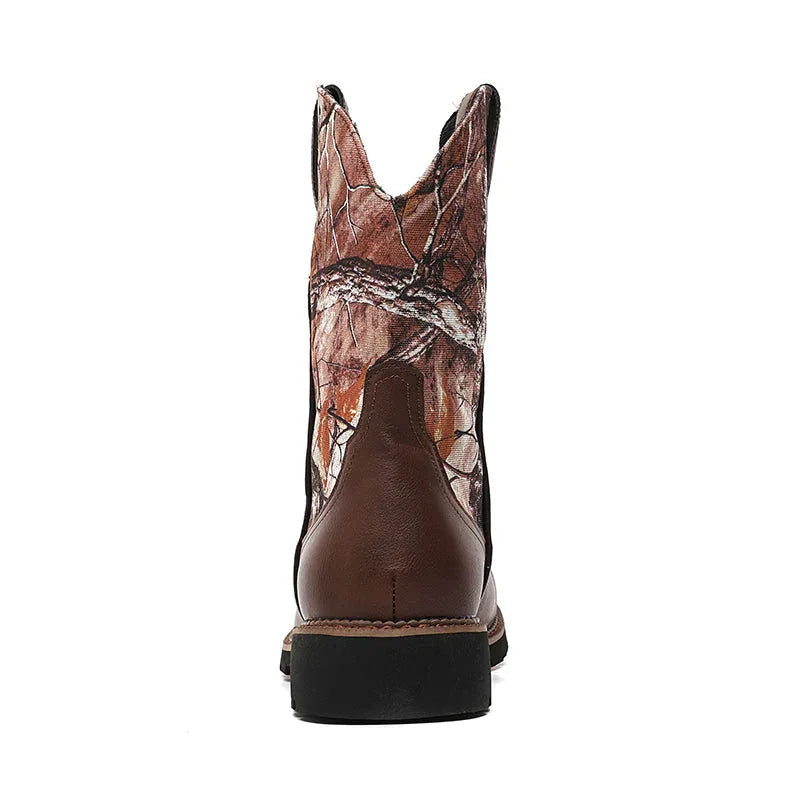 LUW Camo Western Cowboy Boots - Luxuryurbanwear