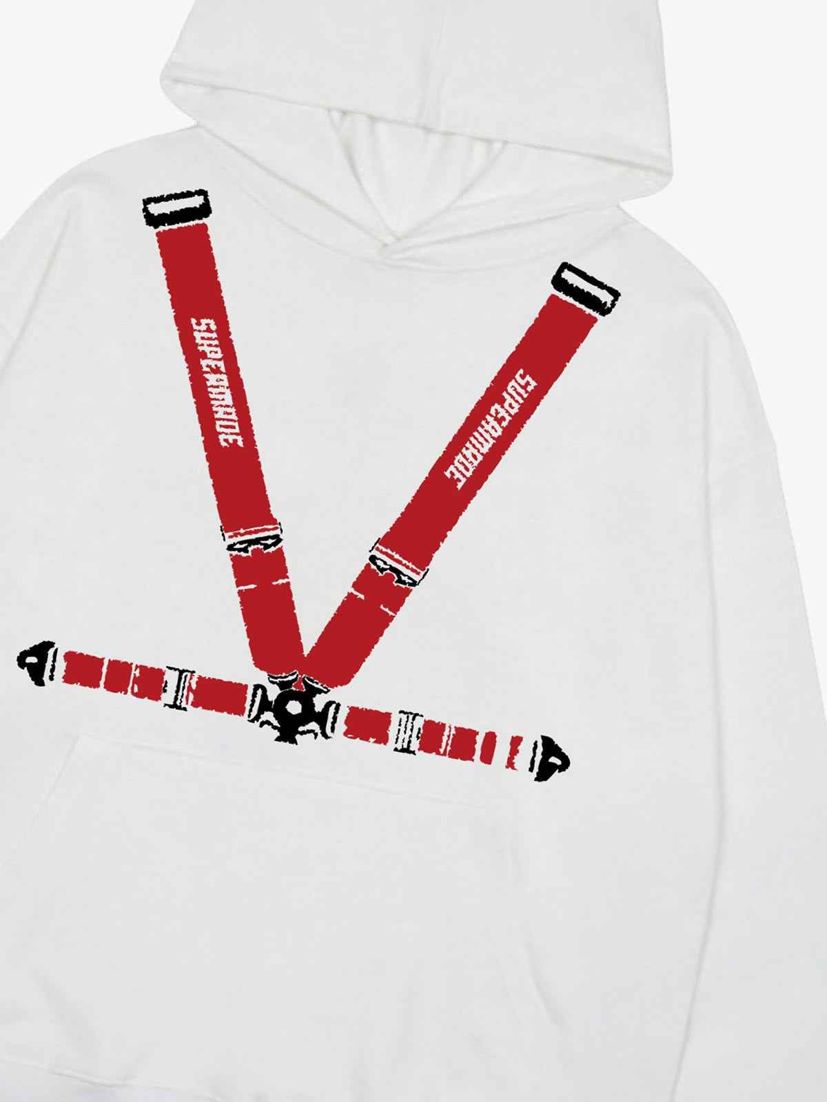Racing Seat Belt Design Hoodie