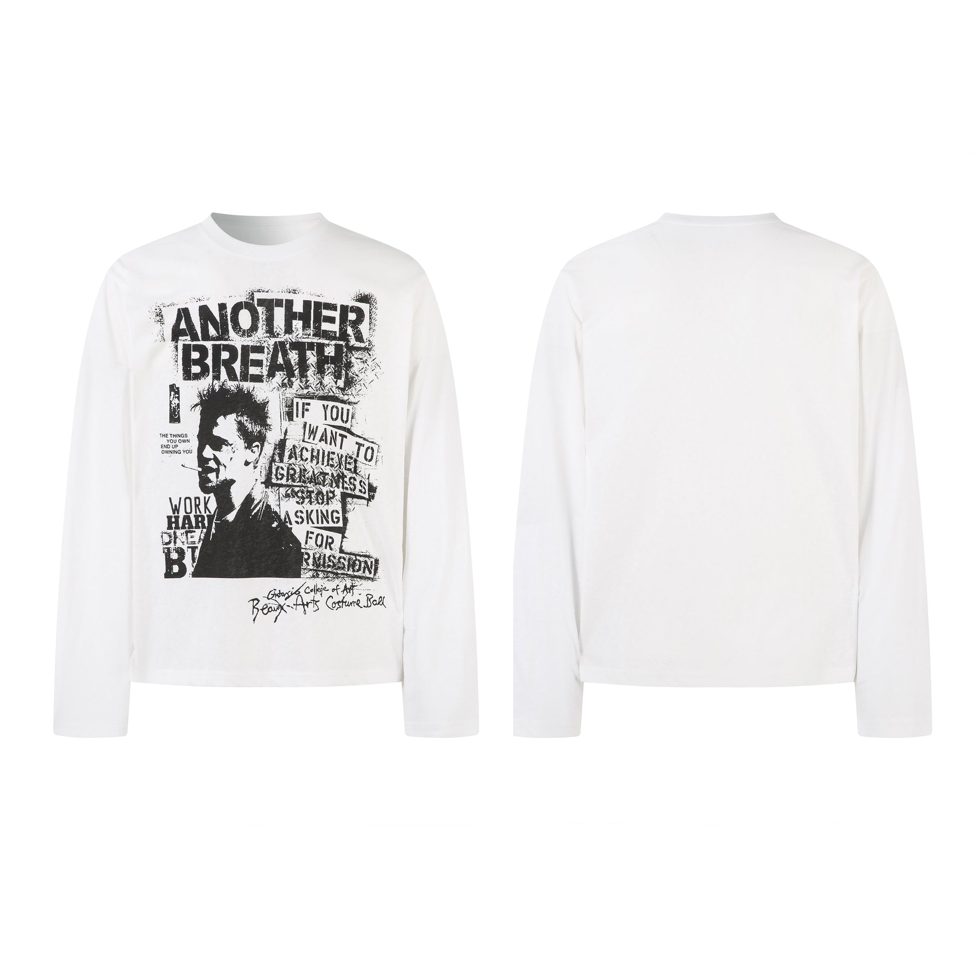 Grunge Portrait Print | Graphic Sweatshirt - Luxuryurbanwear