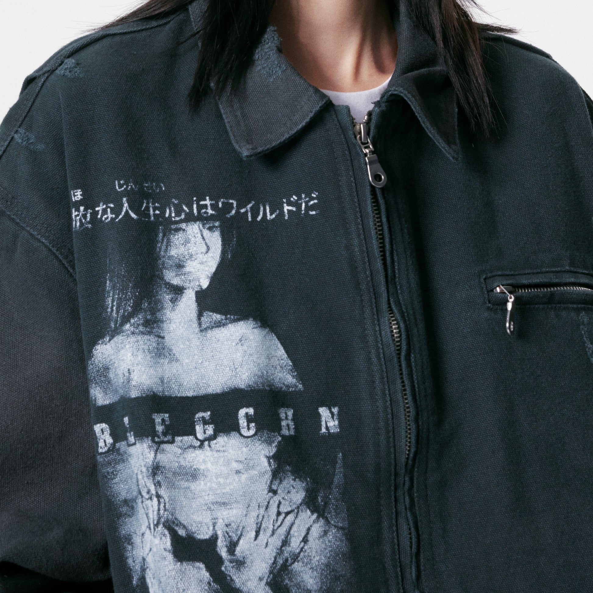 Grunge Graphic Mood | Street Jacket - Luxuryurbanwear
