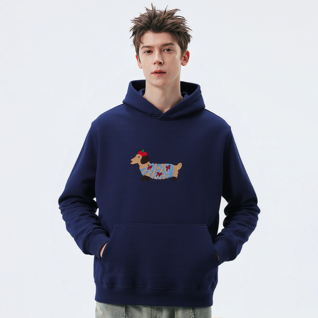 Cartoon Dachshund | Oversized Hoodie - Luxuryurbanwear