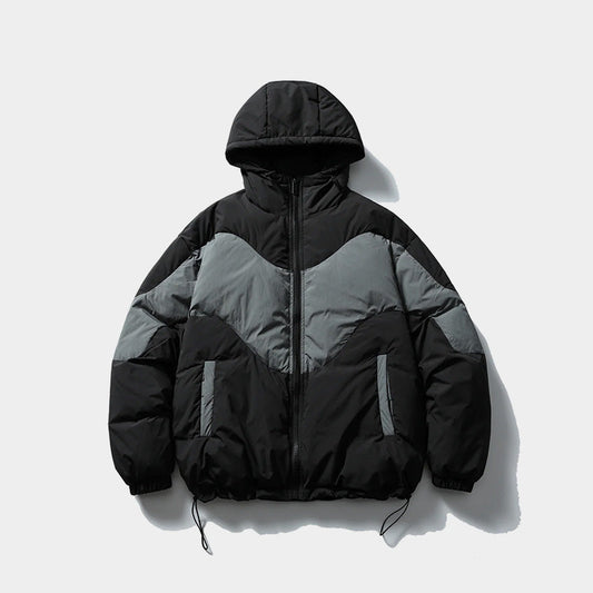Dual Zone | Oversized Hooded Puffer - Luxuryurbanwear