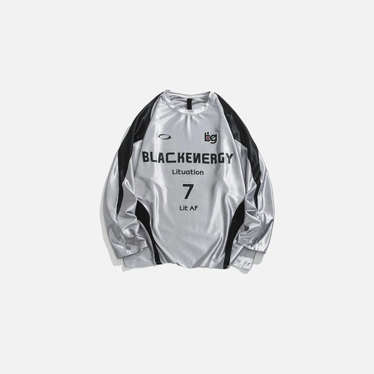 American Retro Contrast Letter Printed T-Shirt - Luxuryurbanwear