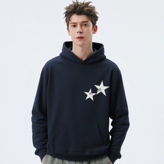 Twinkle Threads | Star Embellished Hoodie - Luxuryurbanwear