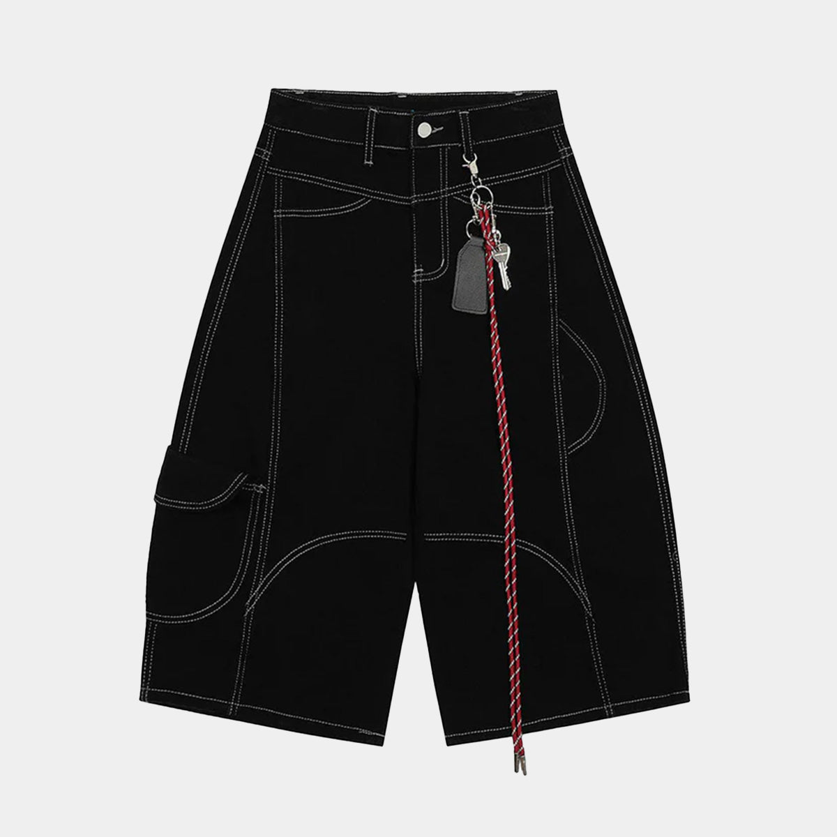 Welt-Embellished | Demin Shorts - Luxuryurbanwear