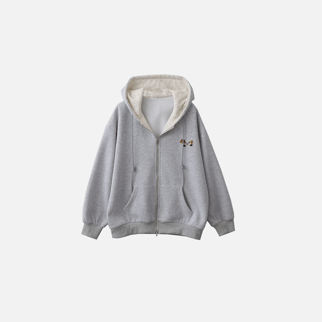 Sweat Velvet Embroidered