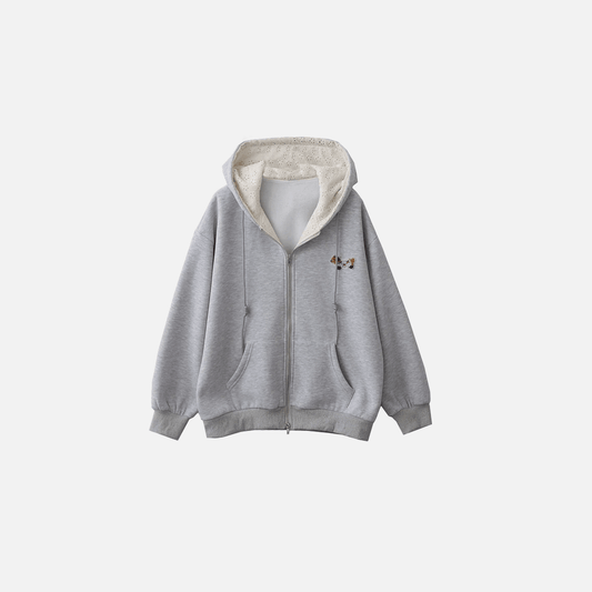 Sweat Velvet Embroidered