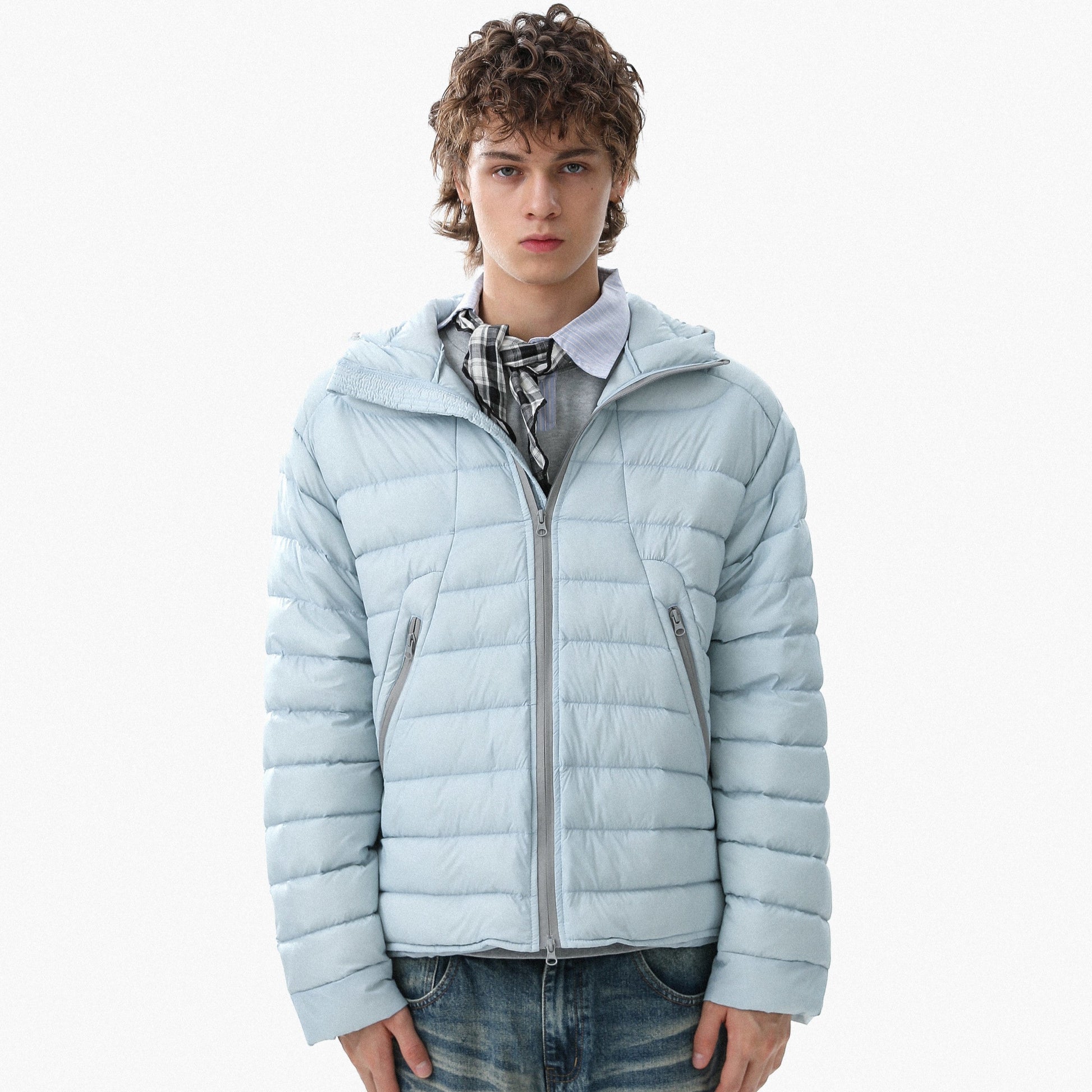 Minimal Panel-Lined | Hooded Puffer Jacket - Luxuryurbanwear