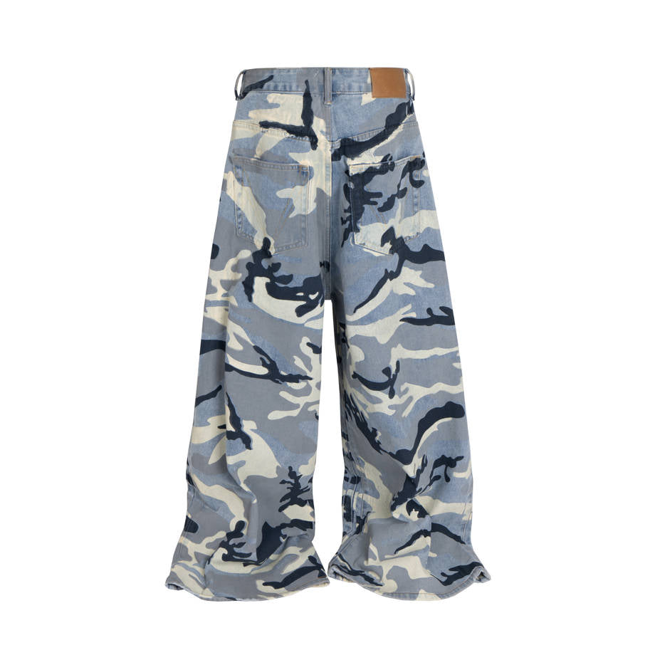 Camo Wide Leg | Baggy Jeans - Luxuryurbanwear