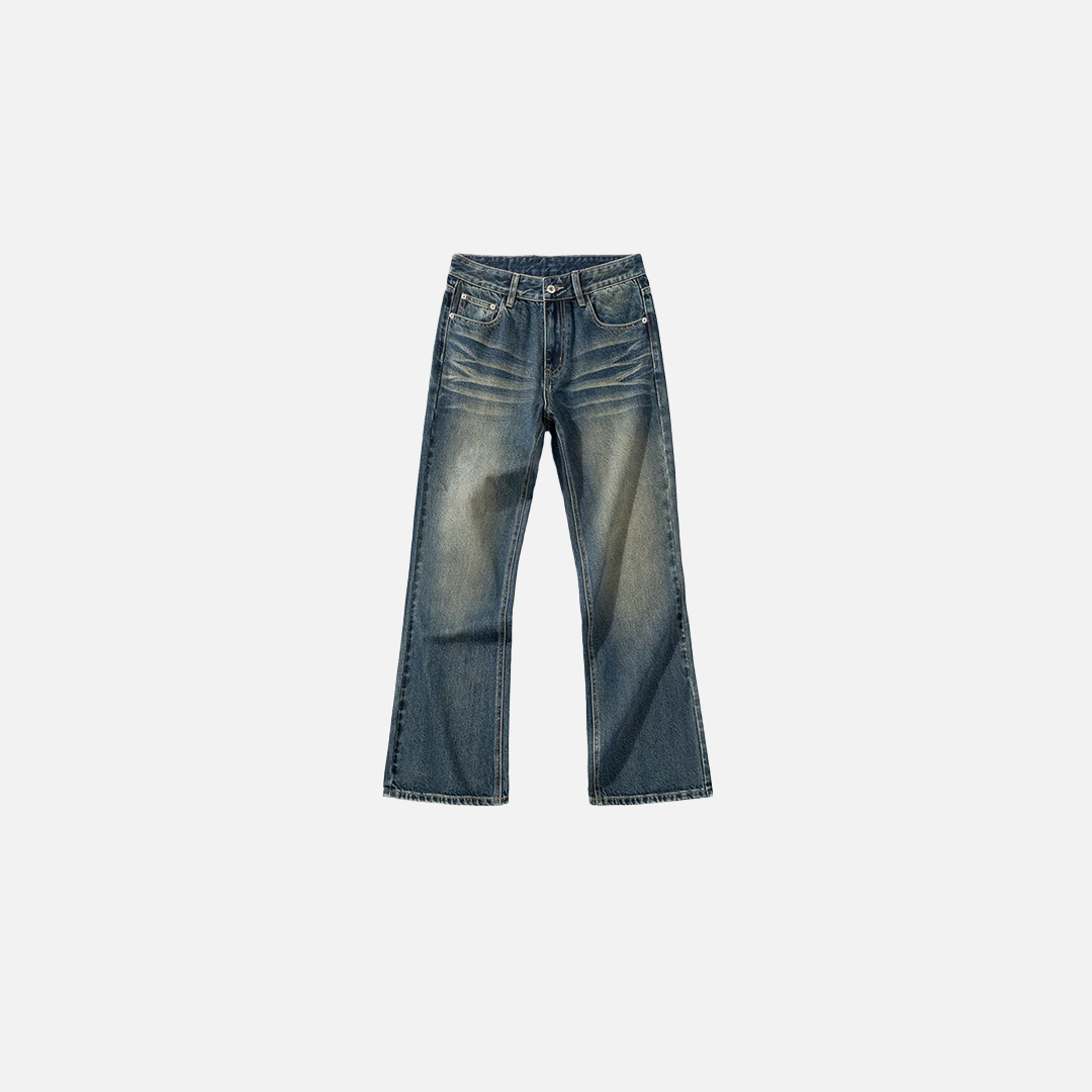 Vintage Flared Denim Pants Bootcut Jeans - Luxuryurbanwear