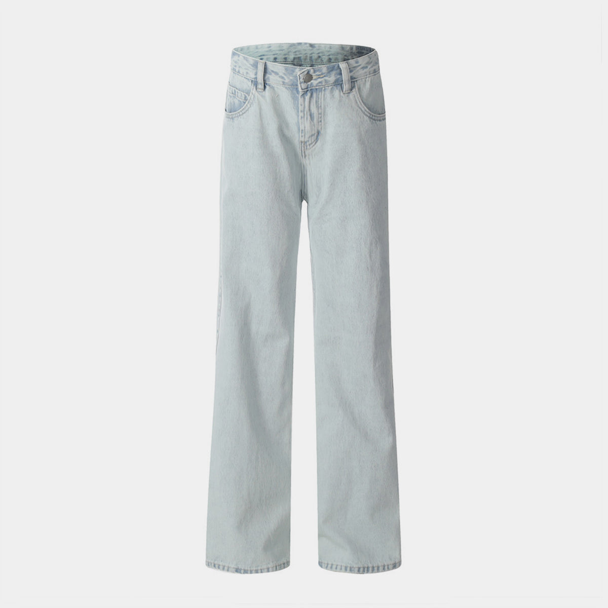 Light Blue Vintage | Straight Jeans - Luxuryurbanwear