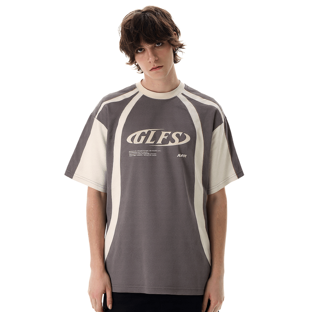 Retro Color-Blocking T-Shirt - 90s Vintage Sport Aesthetic | LuxuryUrbanwear