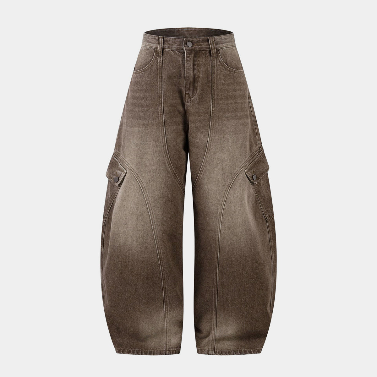 Vintage Washed Workwear | Barrel Jeans - Luxuryurbanwear