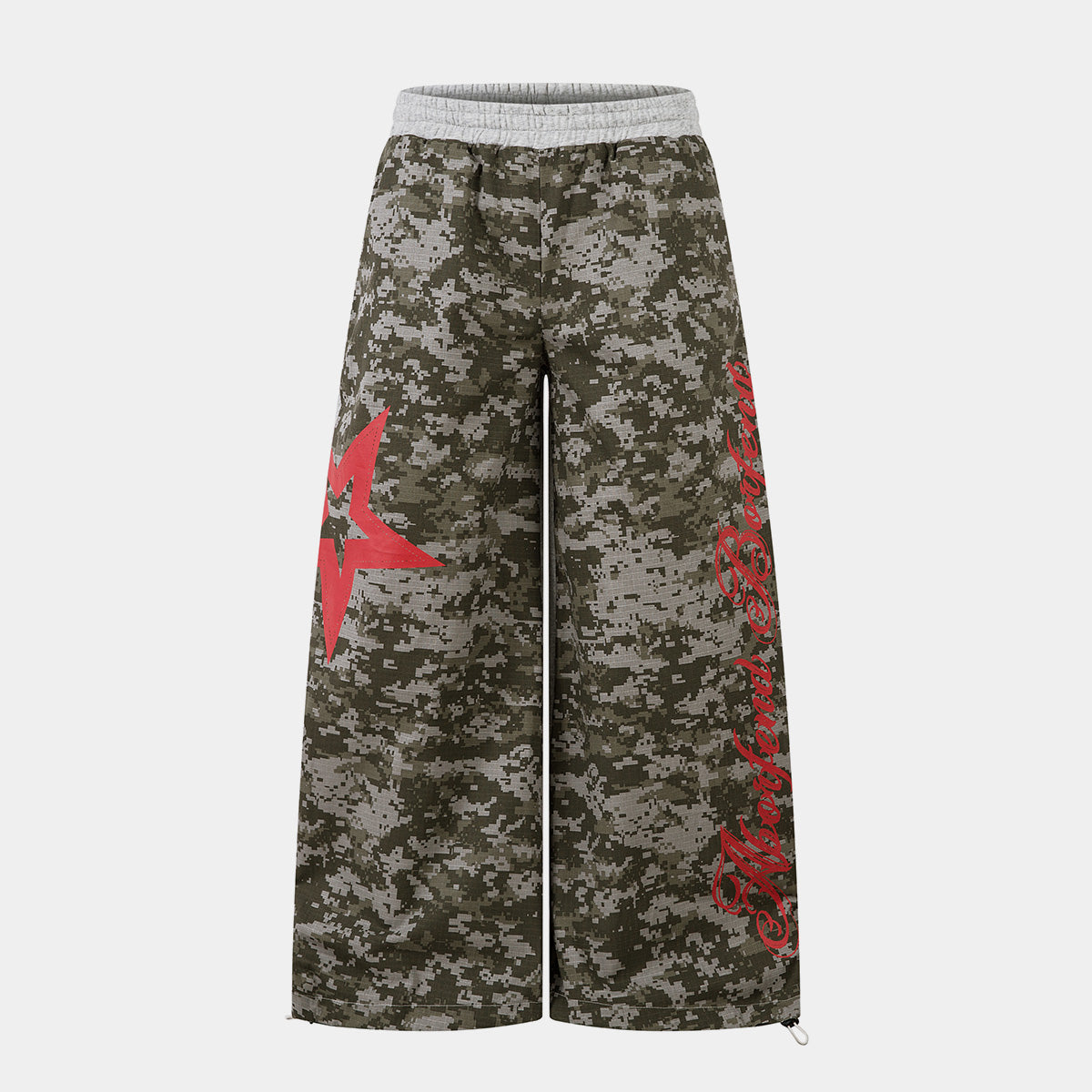 Vintage Print Sweatpants | Loose Fit Drawstring Streetwear Trousers - Luxuryurbanwear