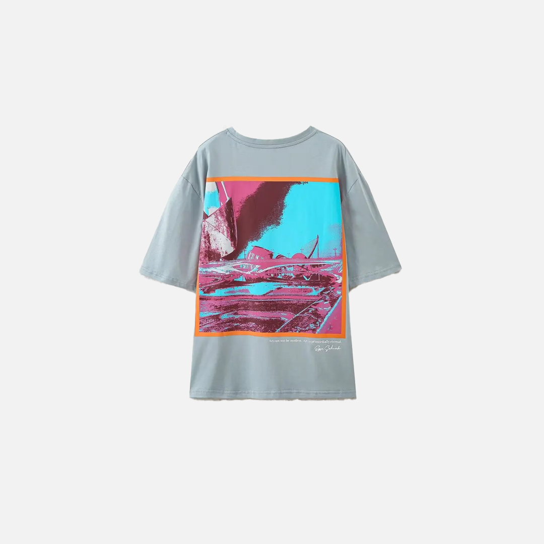 Vibrant Cotton Print Short Sleeve T-Shirt - Luxuryurbanwear
