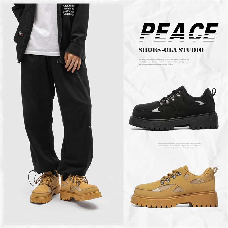 MLB LTHR-15 Chunky Utility Boots - Luxuryurbanwear