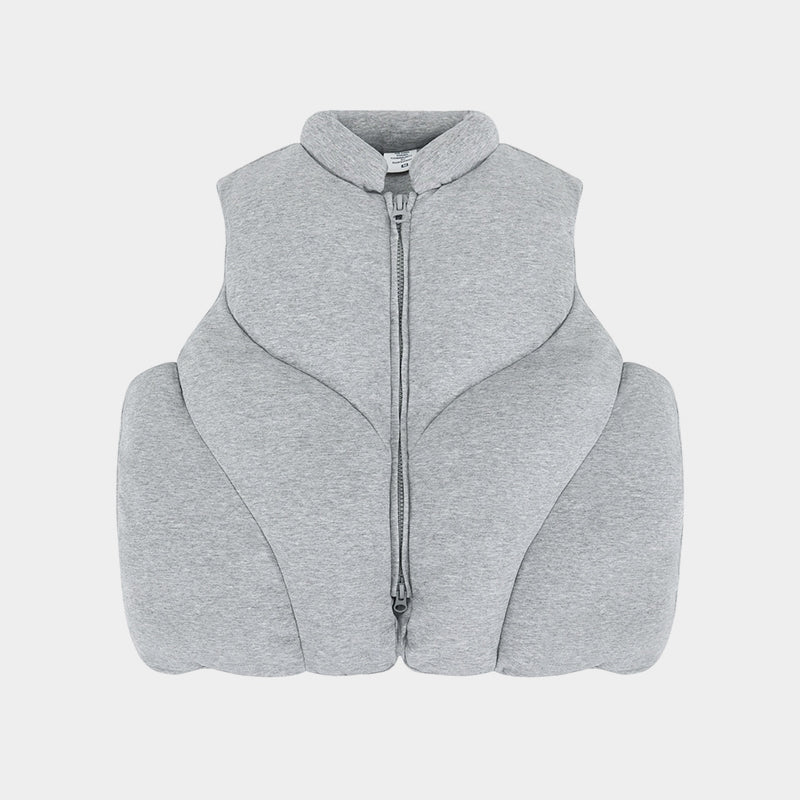 Contour Stitch | Padded Puffer Vest - Luxuryurbanwear