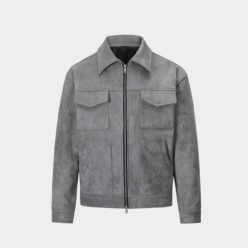 Premium Urban Suede Bomber Jacket - Luxury Streetwear | LuxuryUrbanwear - Luxuryurbanwear