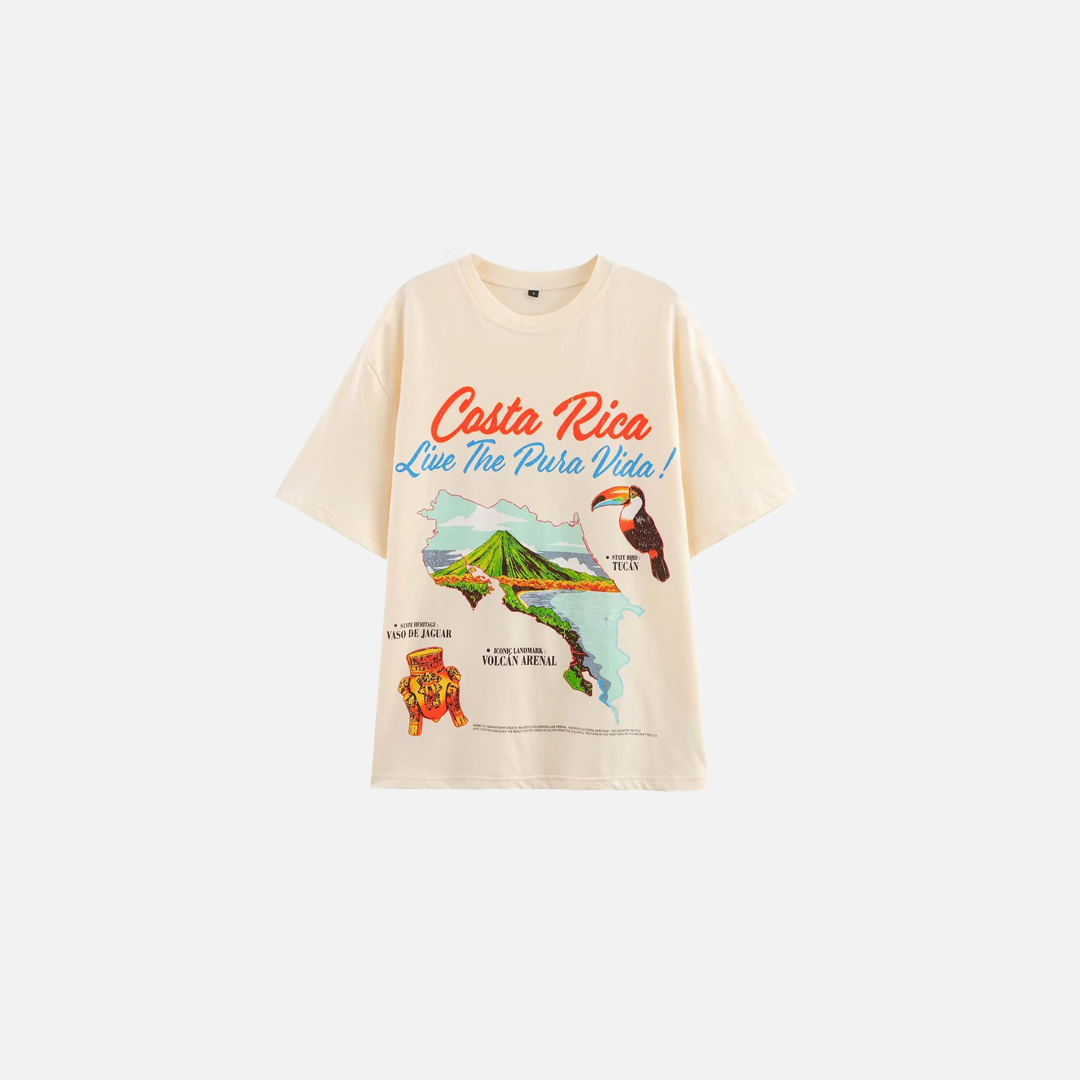 Bird Print Cotton Lady Casual T-Shirt - Luxuryurbanwear