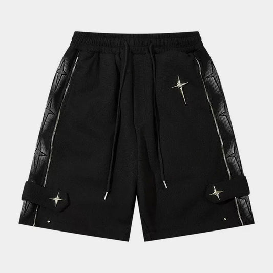Star | Zip Up Shorts - Luxuryurbanwear