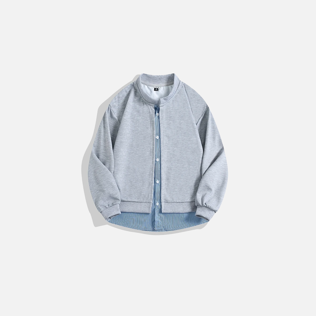 High End Korean Style Striped Jacket - Luxuryurbanwear