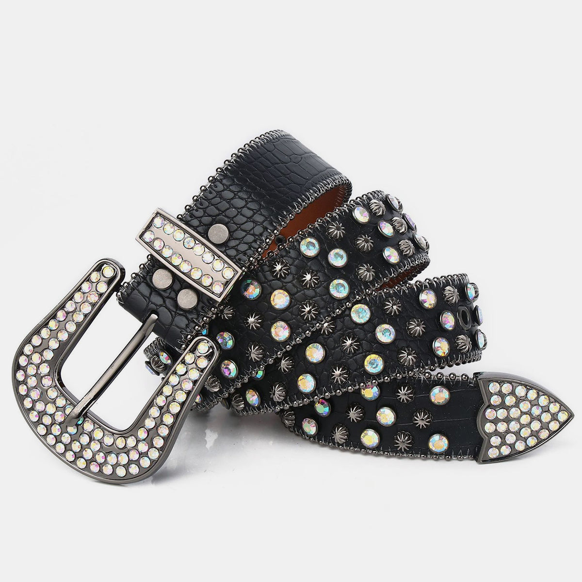 Street Rhinestone | Studded Belt - Luxuryurbanwear