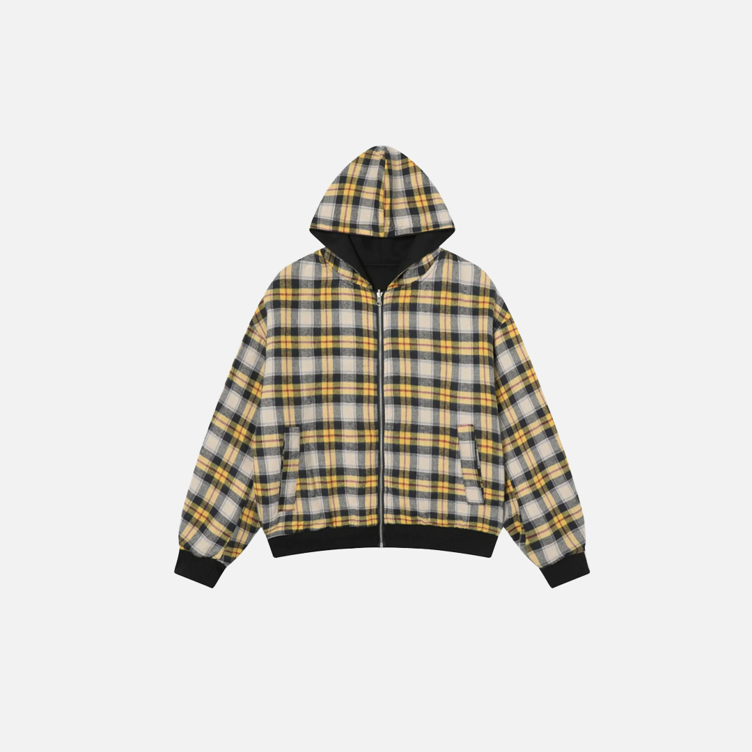 Y2K Trendy Reversible Hip Hop Hooded Sweatshirt - Luxuryurbanwear