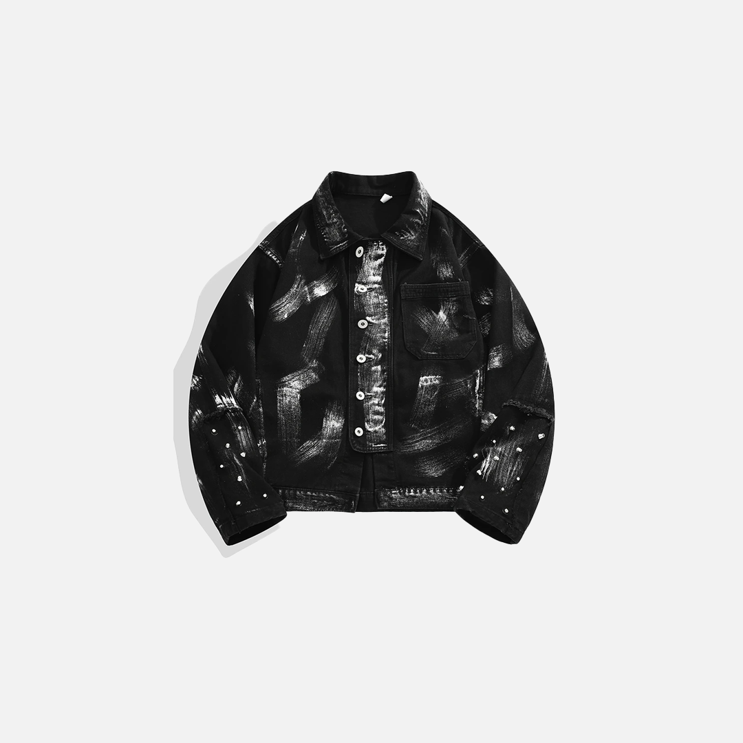 High-End Graffiti Denim Jackets - Luxuryurbanwear