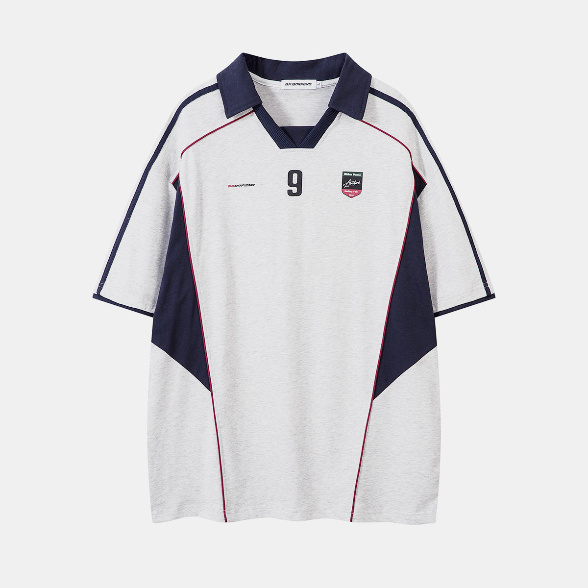 No.9 | Color Block Soccer Jersey - Luxuryurbanwear