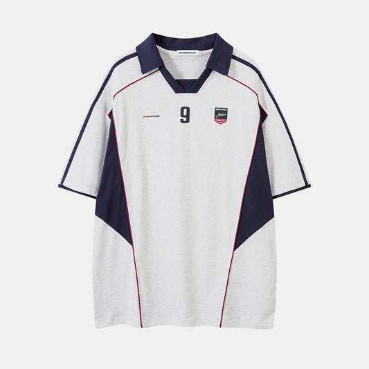 No.9 | Color Block Soccer Jersey - Luxuryurbanwear