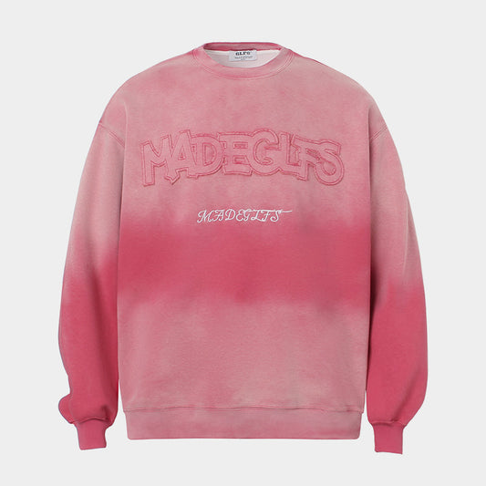 Embroidered Graphic Gradient | Casual Sweatshirt - Luxuryurbanwear
