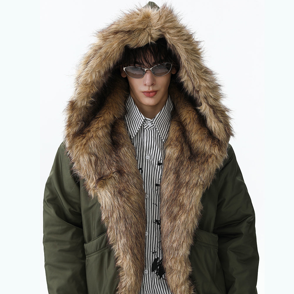 Vintage Fur-Lined | Cropped Winter Puffer - Luxuryurbanwear