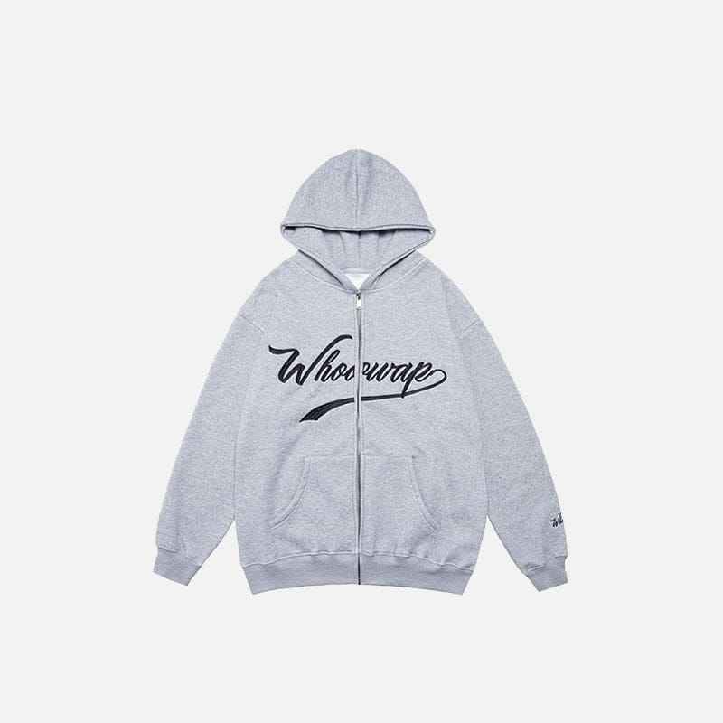 Zip Up Hoodie What