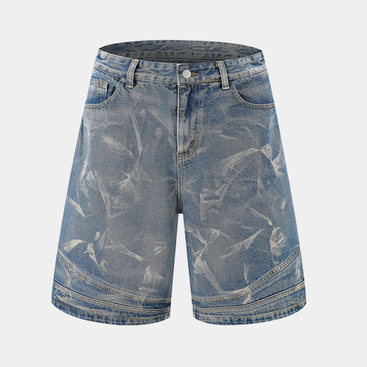 Washed Distressed | Denim Shorts - Luxuryurbanwear