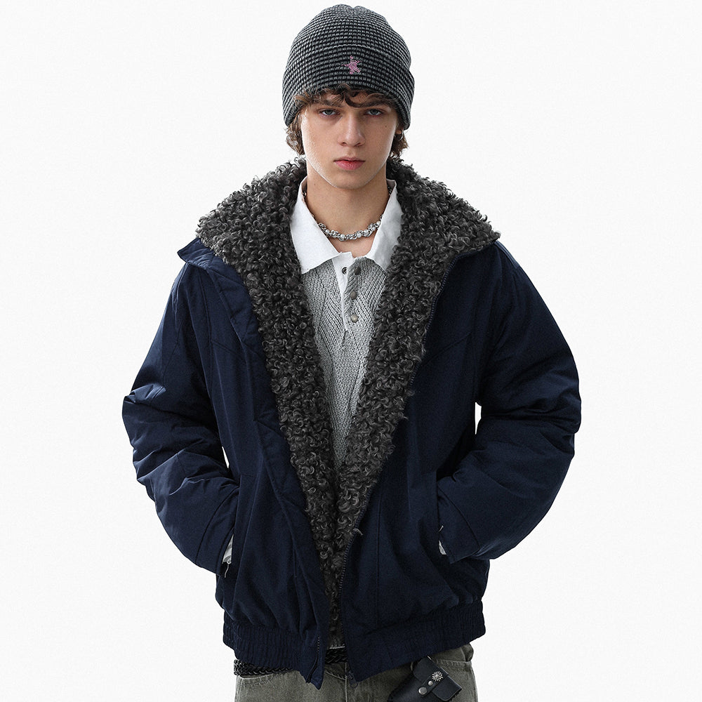 Fleece-Lined | Stand Collar Jacket - Luxuryurbanwear