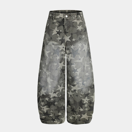 Camouflage | Machete RO Star Wide-Leg Jeans - Luxuryurbanwear