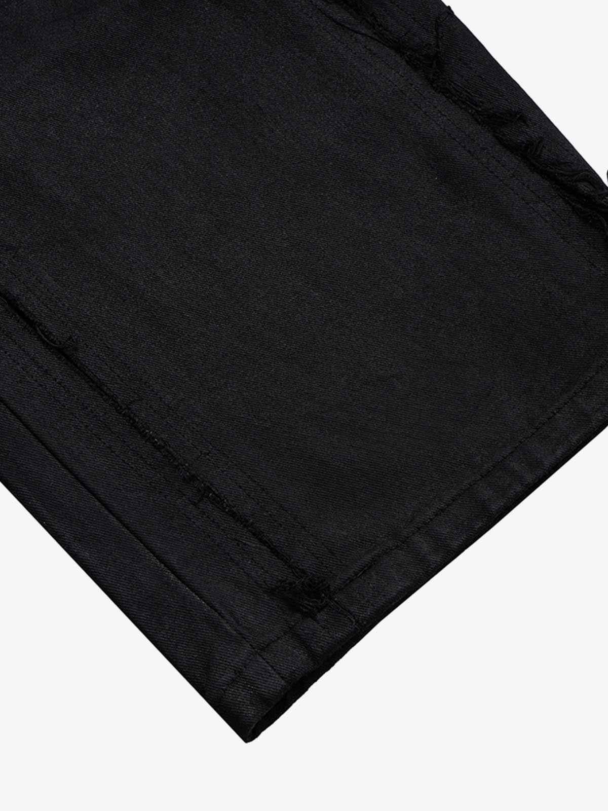 Waxed Baggy Side Whisker Jeans - 2439