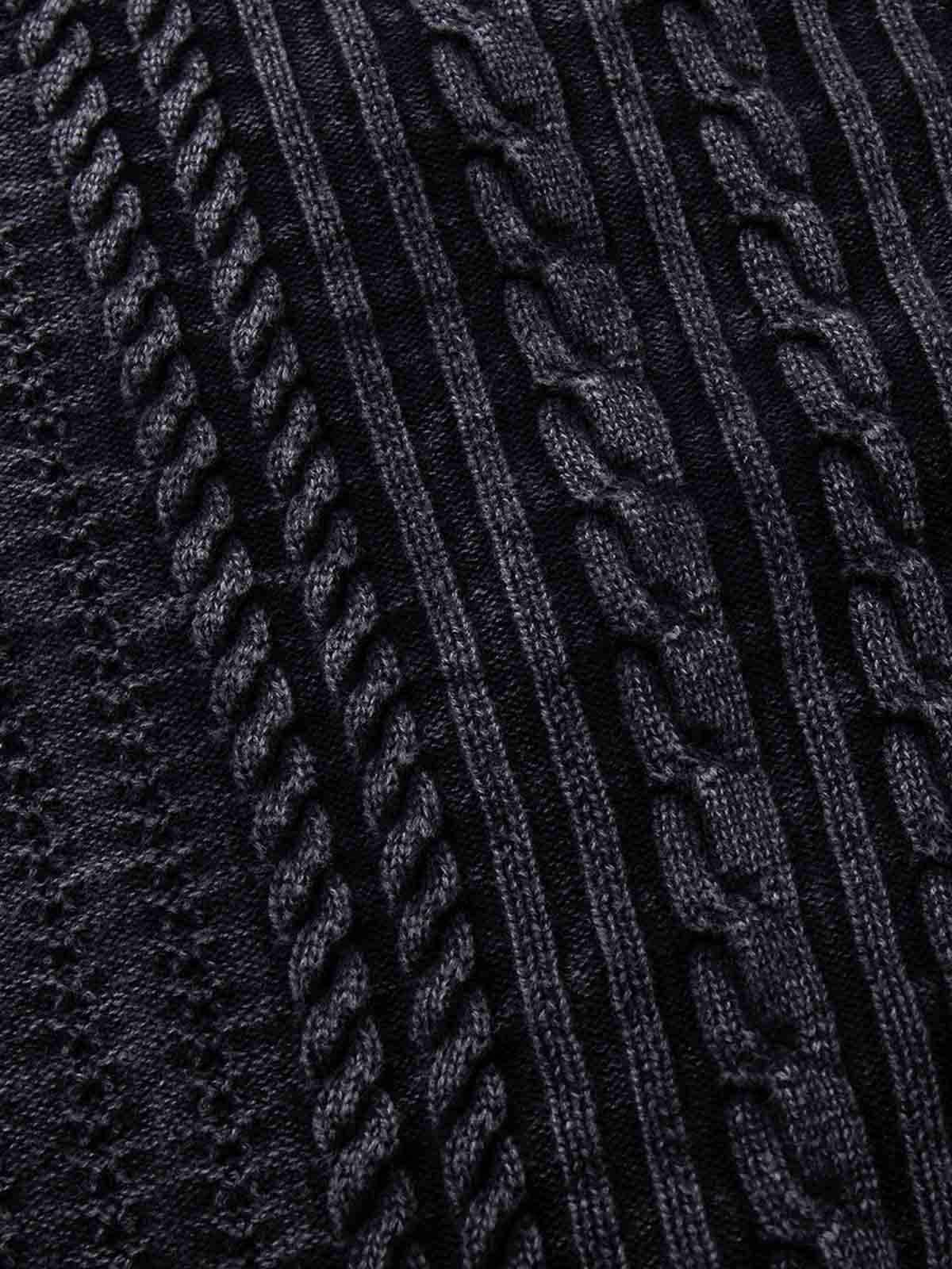 Textured Cable Knit Button Up Cardigan Jacket