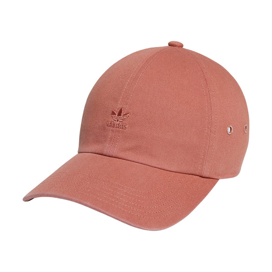 adidas Originals Womens Mini Logo Relaxed Adjustable Cap Magic Earth Red/Magic Earth Red One Size