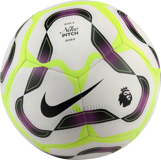 NIKE FZ3048-100 Premier League Pitch Football - Fa24 White/Bold Berry/Volt/Black