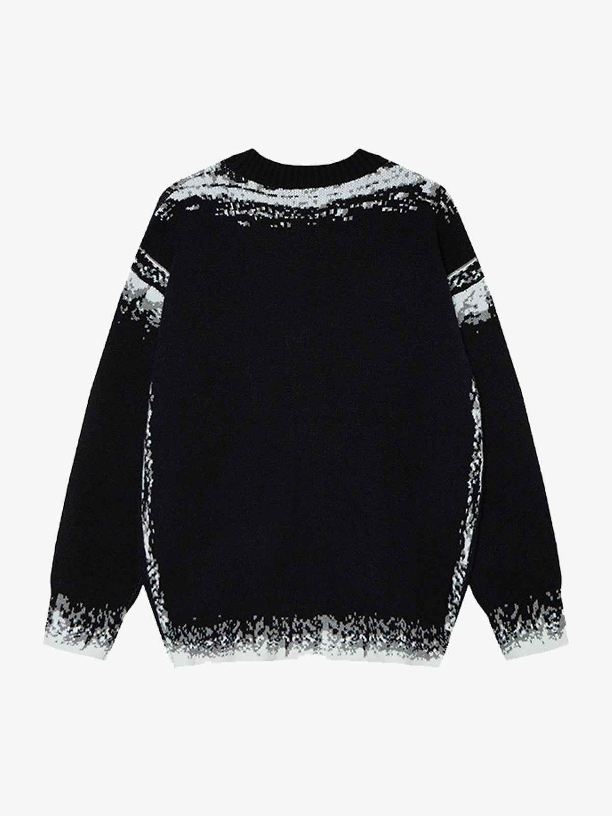 Retro Butterfly Gradient Knit Cardigan Sweater