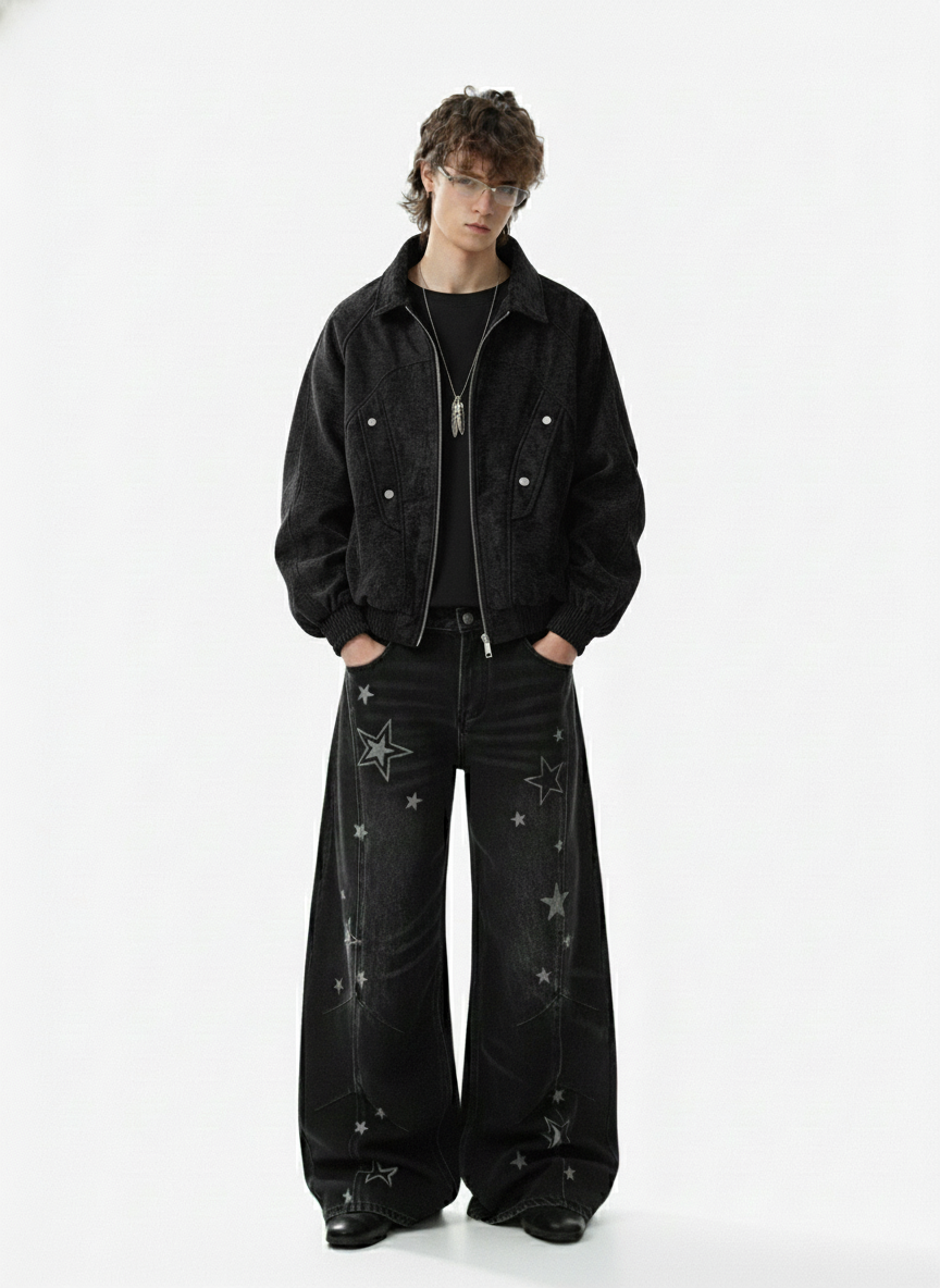 Vintage Suede Deconstructed Workwear Jacket - Luxuryurbanwear