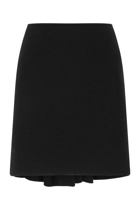 Bottega Veneta Women Black Wool Blend Skirt