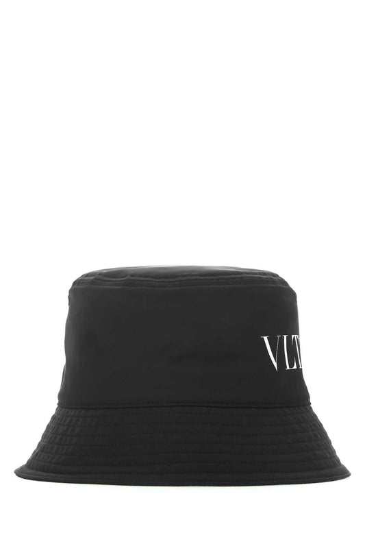 Valentino Garavani Men Black Polyester Hat