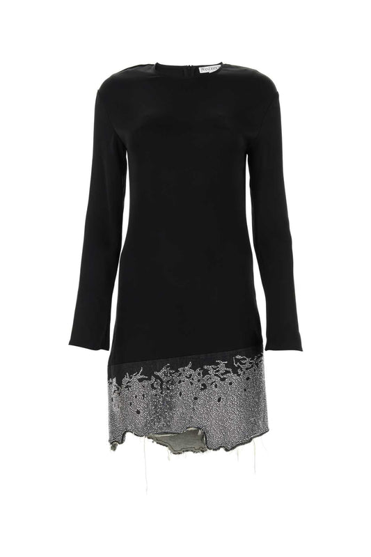 Jw Anderson Women Black Triacetate Blend Dress