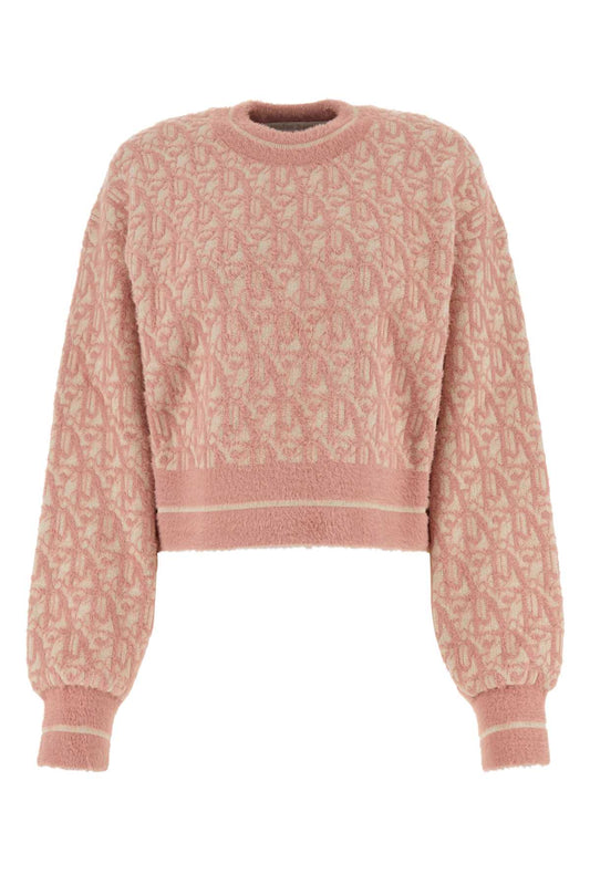 Palm Angels Women Embroidered Nylon Blend Sweater