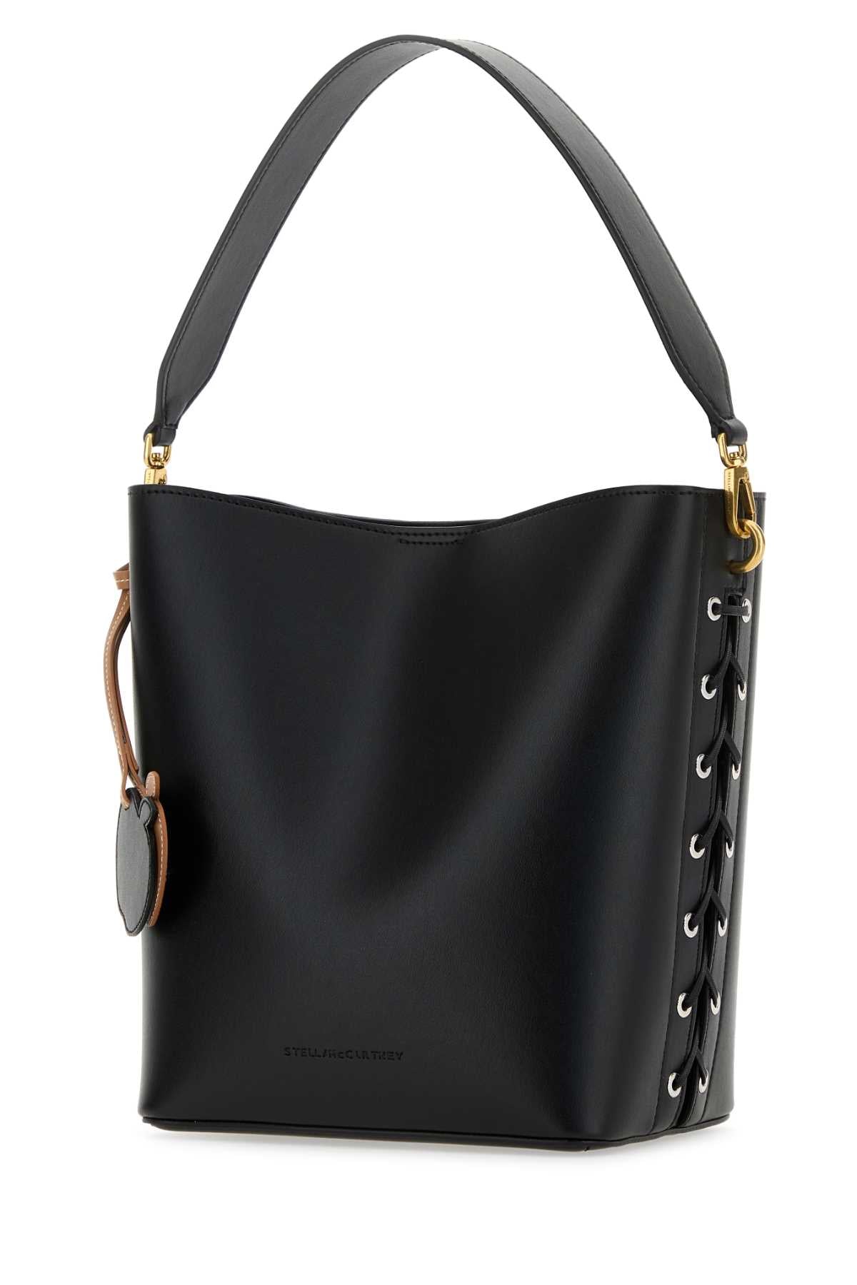 Stella Mccartney Women Black Alter Mat Frayme Bucket Bag