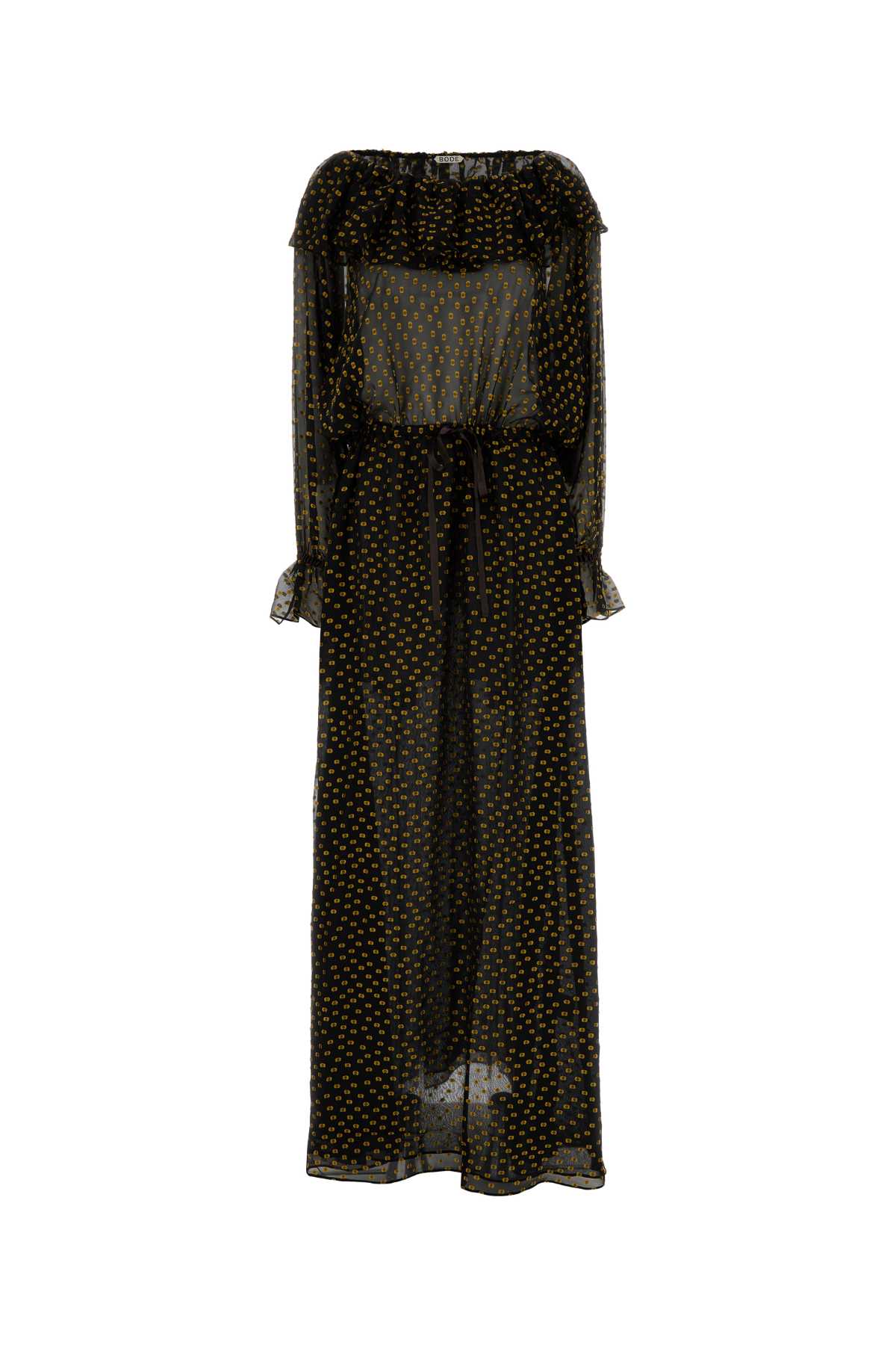 Bode Women Embroidered Silk Blend Stadium Dress
